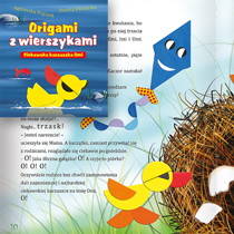 ilustracje do serii „Origami z wierszykami”